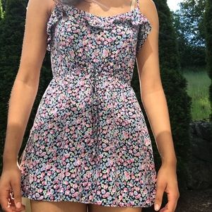 Floral Summer Sun Mini Dress